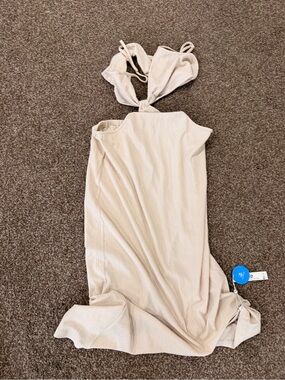 Cupshe Cream Dress